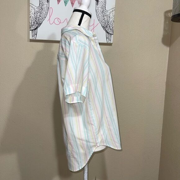 Vintage pastel Diane von furstenberg button down shirt - Picture 5 of 9